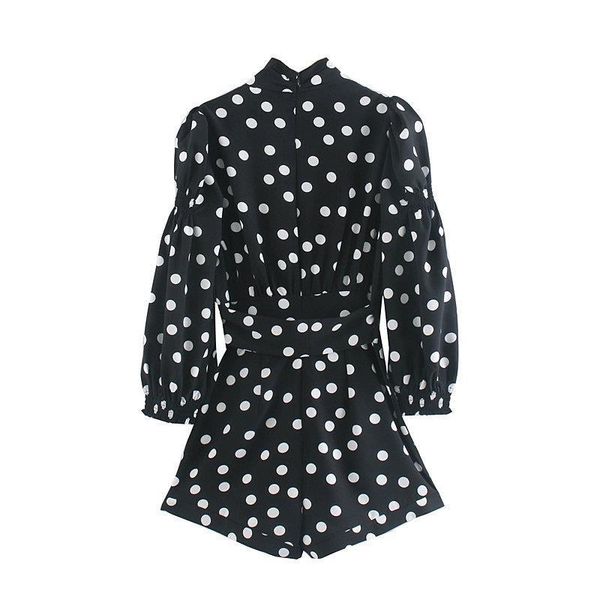 women's jumpsuits & rompers women fashion summer dots pattern playsuits loose puff sleeve casual lace up overalls, Black;white
women's jumpsuits & rompers women fashion summer dots pattern playsuits loose puff sleeve casual lace up overalls, Black;white
