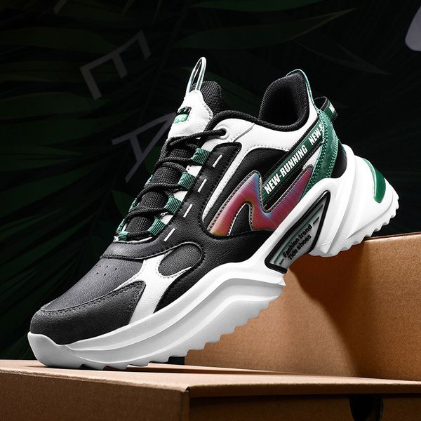 464748 size 2021 spring new dad shoes mens shoes color matching round toe low fashion trend casual white platform mens sneakers, Black;white
464748 size 2021 spring new dad shoes mens shoes color matching round toe low fashion trend casual white platform mens sneakers, Black;white