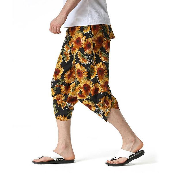 mens summer cotton linen joggers sweatpants 3d floral print cropped trousers men harajuku streetwear jogging pants pantalon men's, Black
mens summer cotton linen joggers sweatpants 3d floral print cropped trousers men harajuku streetwear jogging pants pantalon men's, Black