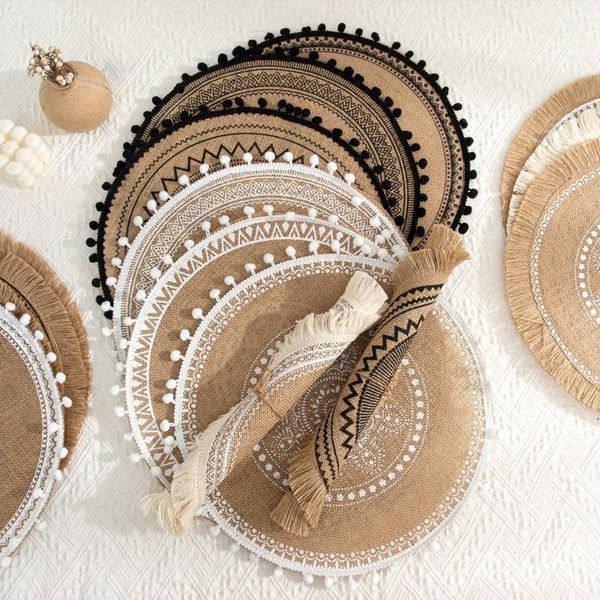 mats & pads boho style round embroidery/lace table placemat nordic non-slip heat insulation decorative mat coffee cup
mats & pads boho style round embroidery/lace table placemat nordic non-slip heat insulation decorative mat coffee cup