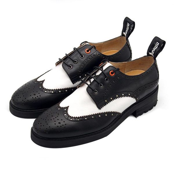 dress shoes fashion pointed toe oxford casual genuine leather classics brogue handmade carved business men, Black 
dress shoes fashion pointed toe oxford casual genuine leather classics brogue handmade carved business men, Black