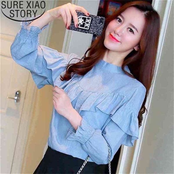 blusas mujer de moda womens and blouses chiffon blouse ruffles solid turtleneck flare sleeve women shirts 1883 50 210506, White
blusas mujer de moda womens and blouses chiffon blouse ruffles solid turtleneck flare sleeve women shirts 1883 50 210506, White