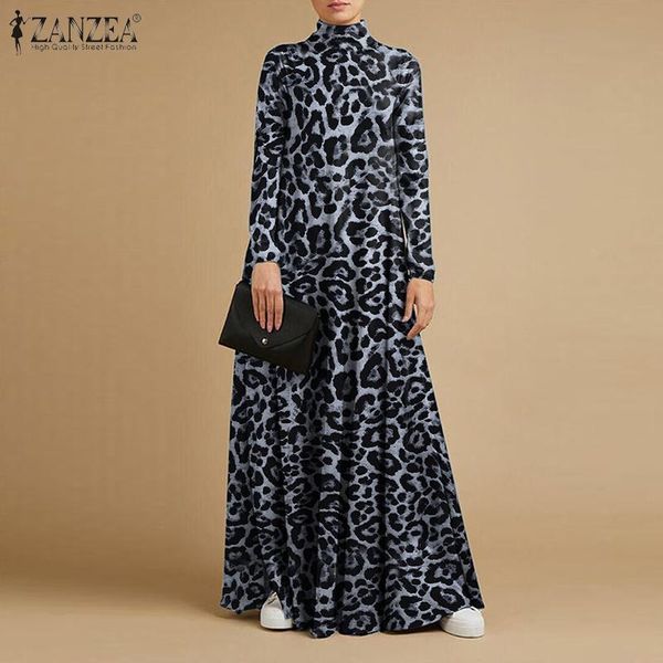 casual dresses plus size leopard printed long dress fashion women zanzea 2021 spring turtleneck sleeve maxi sundress party ve, Black;gray
casual dresses plus size leopard printed long dress fashion women zanzea 2021 spring turtleneck sleeve maxi sundress party ve, Black;gray