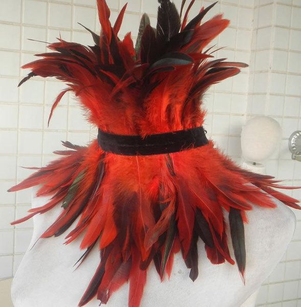 scarves retail and wholesale,handmade gothic rooster coque feather choker corset # fc635a, Blue;gray
scarves retail and wholesale,handmade gothic rooster coque feather choker corset # fc635a, Blue;gray
