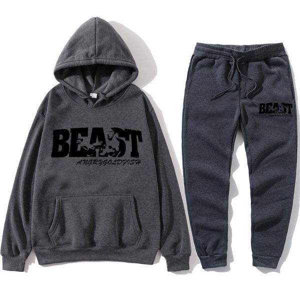 men's tracksuits 2021 brand clothing pullover sportswear hoodie two-piece suit + pants sports shirt autumn and winter, Gray
men's tracksuits 2021 brand clothing pullover sportswear hoodie two-piece suit + pants sports shirt autumn and winter, Gray