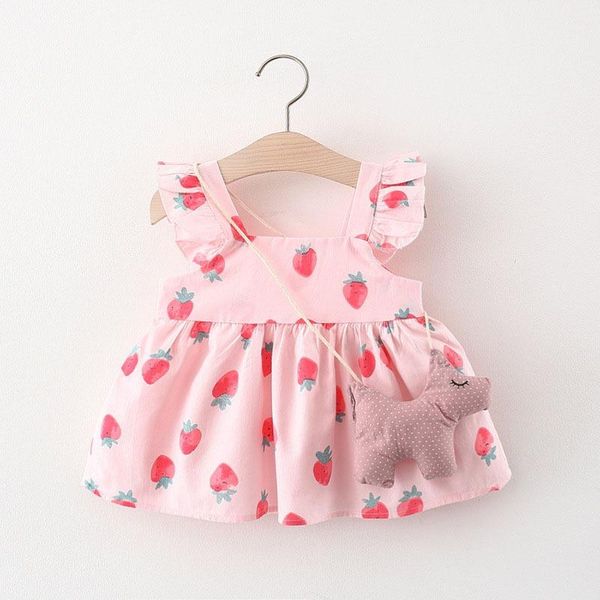 girl's dresses summer dress toddler child baby girl strawberry print sleeveless princess girls clothes, Red;yellow
girl's dresses summer dress toddler child baby girl strawberry print sleeveless princess girls clothes, Red;yellow