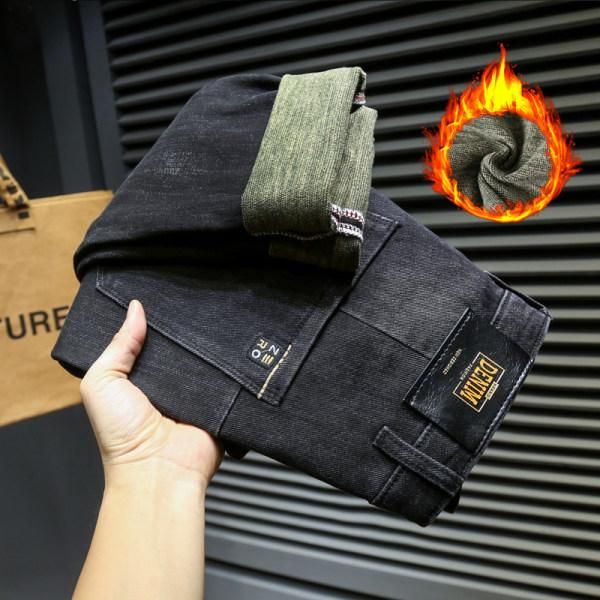 men's jeans 2021 fall/winter fleece drawstring elastic waist color sand bottom thickened slim small right angle harem pants, Blue
men's jeans 2021 fall/winter fleece drawstring elastic waist color sand bottom thickened slim small right angle harem pants, Blue