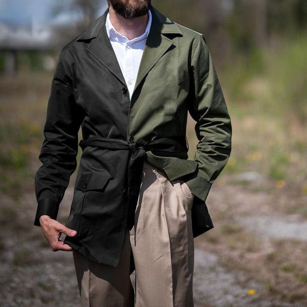 men's trench coats 2021 men mid-length windbreaker fashionable casual jacket mens coat clothing long punk clothes ropa de hombre, Tan;black
men's trench coats 2021 men mid-length windbreaker fashionable casual jacket mens coat clothing long punk clothes ropa de hombre, Tan;black