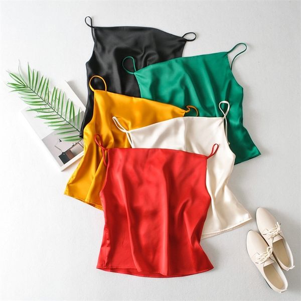 hsa satin thin wild solid camis vest women tank female summer strap basic chiffon sleeveless camisole 210417, White
hsa satin thin wild solid camis vest women tank female summer strap basic chiffon sleeveless camisole 210417, White