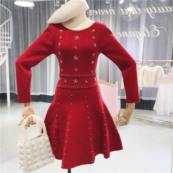 casual dresses spring kintting sweater women sweet elegant o-neck long sleeves beading vintage high waist mini a-line li66, Black;gray
casual dresses spring kintting sweater women sweet elegant o-neck long sleeves beading vintage high waist mini a-line li66, Black;gray