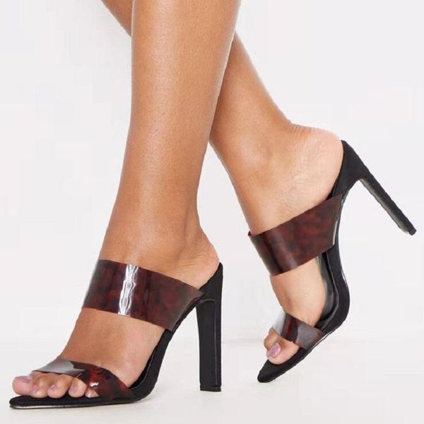 slippers pvc transparent women pointed open toe high heels ladies sandals summer clear strap stiletto jelly shoes slides, Black
slippers pvc transparent women pointed open toe high heels ladies sandals summer clear strap stiletto jelly shoes slides, Black