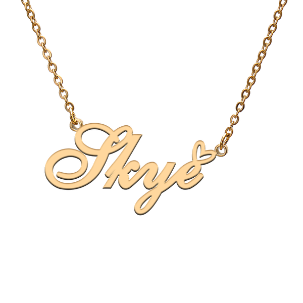 charms god with love heart personalized character necklace name skye for friend jewelry gift, Bronze;silver
charms god with love heart personalized character necklace name skye for friend jewelry gift, Bronze;silver