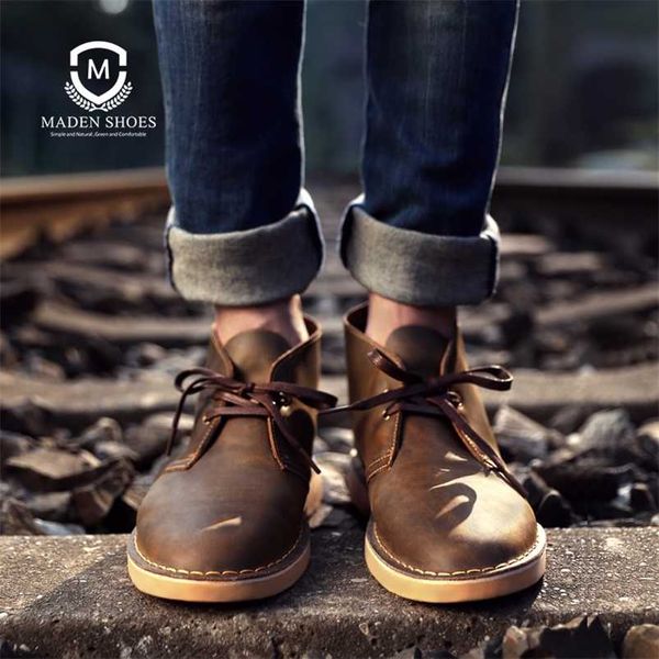 maden men boots comfy lace-up leather men's boots autumn fashion shoes man durable outsole men casual boots 211106, Black
maden men boots comfy lace-up leather men's boots autumn fashion shoes man durable outsole men casual boots 211106, Black