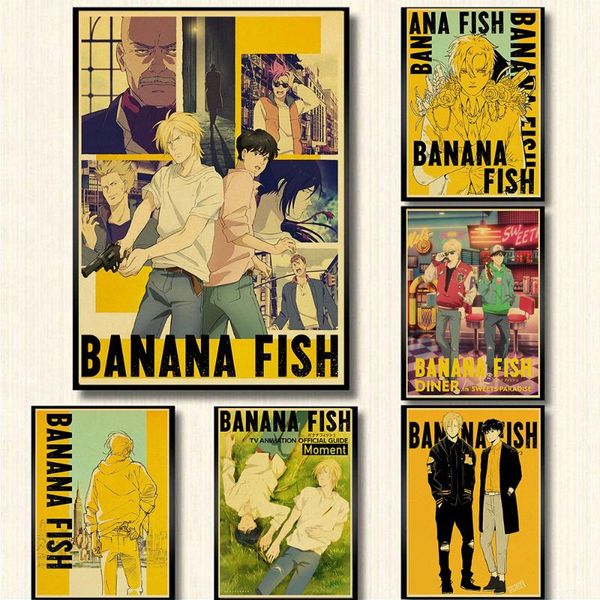 paintings anime banana fish retro poster painting wall modern art home room decoration
paintings anime banana fish retro poster painting wall modern art home room decoration