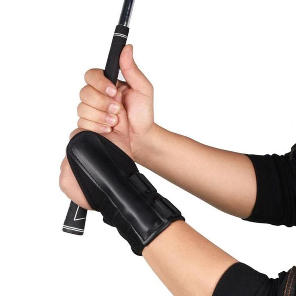 golf training aids black  faux leather wrist trainer practical comfortable diving material adjustable swing corrector for posture correct
golf training aids black  faux leather wrist trainer practical comfortable diving material adjustable swing corrector for posture correct