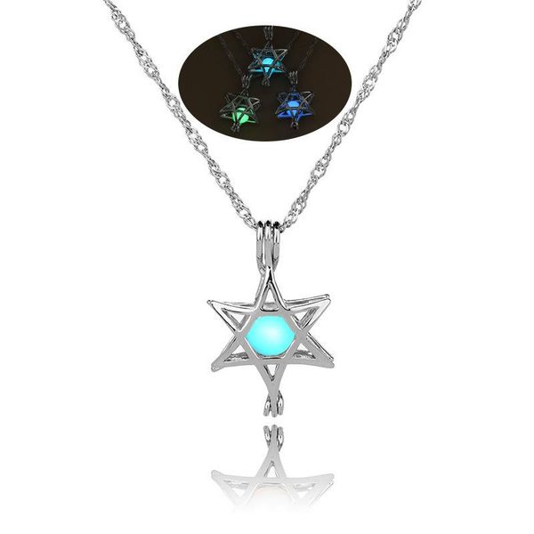 chains minimalistic star glow in the dark necklaces 3colors hollow luminous pentagram cage pendant for women fashion jewelry, Silver
chains minimalistic star glow in the dark necklaces 3colors hollow luminous pentagram cage pendant for women fashion jewelry, Silver