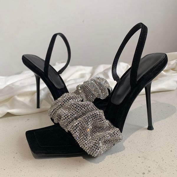 luxury designer heeled womens sandals fashion slippers flash drill sequined ladies shoes stiletto heels genuine leather sole party women san, Black
luxury designer heeled womens sandals fashion slippers flash drill sequined ladies shoes stiletto heels genuine leather sole party women san, Black
