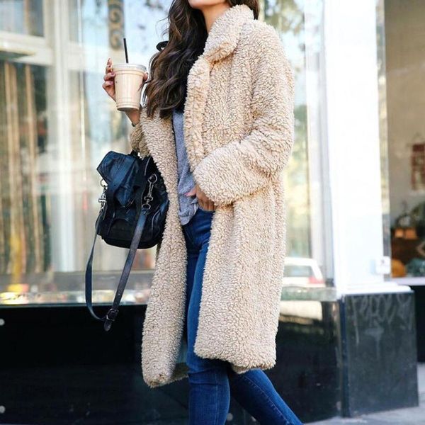 women's jackets 2021 autumn long winter coat woman faux fur women warm ladies teddy jacket female plush outwear, Black;brown
women's jackets 2021 autumn long winter coat woman faux fur women warm ladies teddy jacket female plush outwear, Black;brown