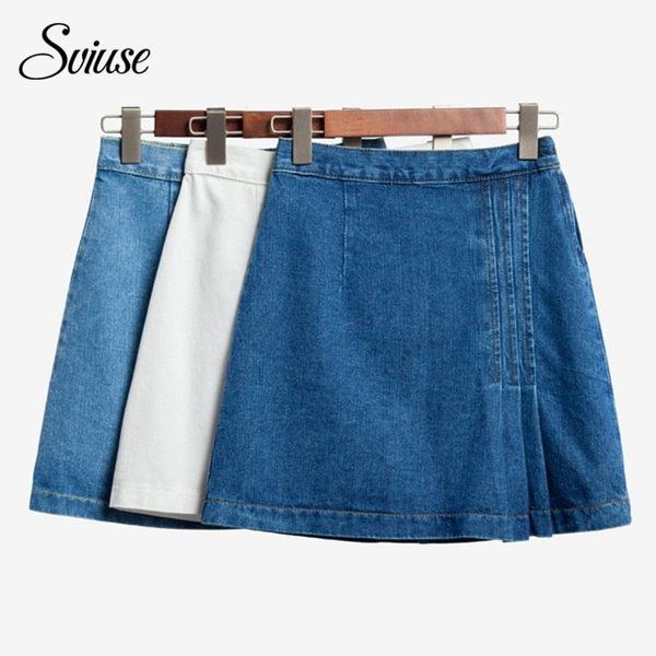 skirts women denim skirt 2021 a-line high waist pleated mini female casual zipper button short solid classic jean, Black
skirts women denim skirt 2021 a-line high waist pleated mini female casual zipper button short solid classic jean, Black