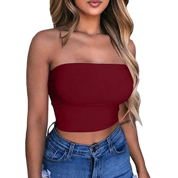 women's tanks & camis ly blouse strapless bandeau crop shirt off shoulder elastic tube bra women do99, White
women's tanks & camis ly blouse strapless bandeau crop shirt off shoulder elastic tube bra women do99, White