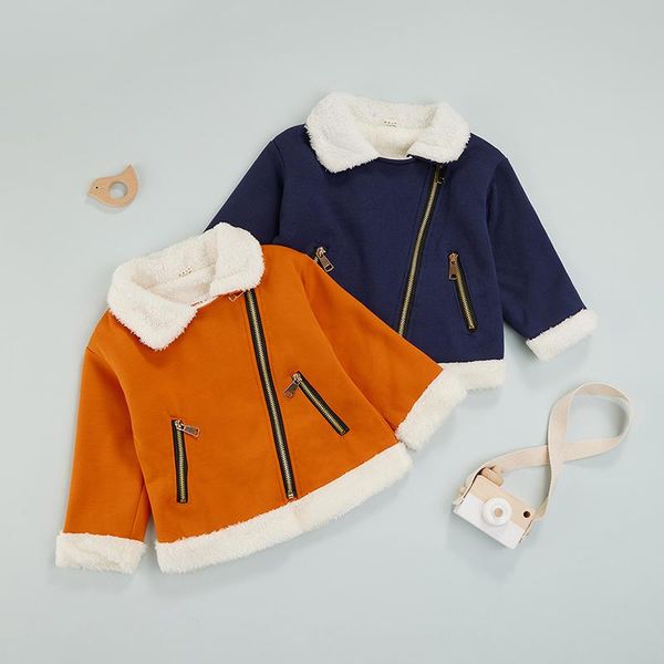 jackets winter kids baby casual jacket boys girls solid color long sleeve lapel coat with side zipper pockets warm fuzzy outerwear, Blue;gray
jackets winter kids baby casual jacket boys girls solid color long sleeve lapel coat with side zipper pockets warm fuzzy outerwear, Blue;gray