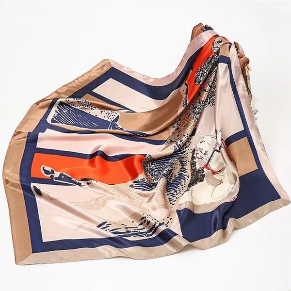 scarves silk scarf women print hair neck square office ladies shawl bandanna 90x90cm muslim hijab handkerchief muffler foulard, Blue;gray
scarves silk scarf women print hair neck square office ladies shawl bandanna 90x90cm muslim hijab handkerchief muffler foulard, Blue;gray