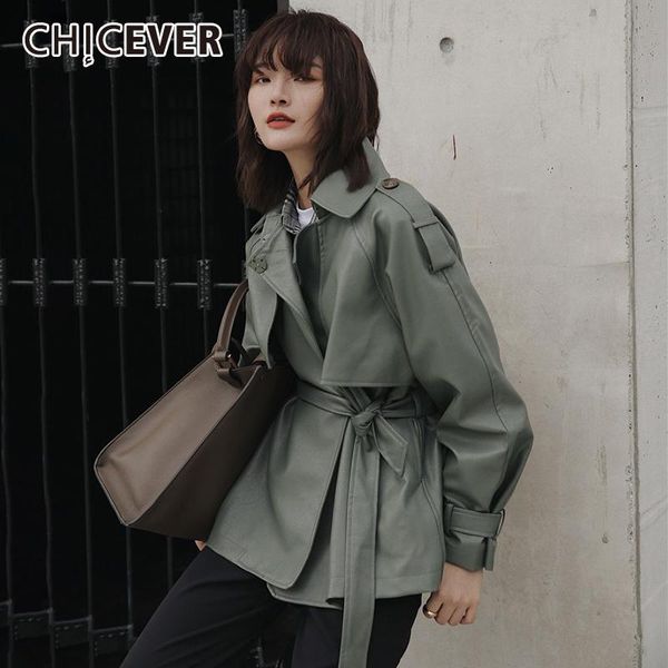 women's jackets chicever pu leather lace up jacket lapel collar long sleeve high waist sashes female 2021 autumn fashion, Black;brown
women's jackets chicever pu leather lace up jacket lapel collar long sleeve high waist sashes female 2021 autumn fashion, Black;brown