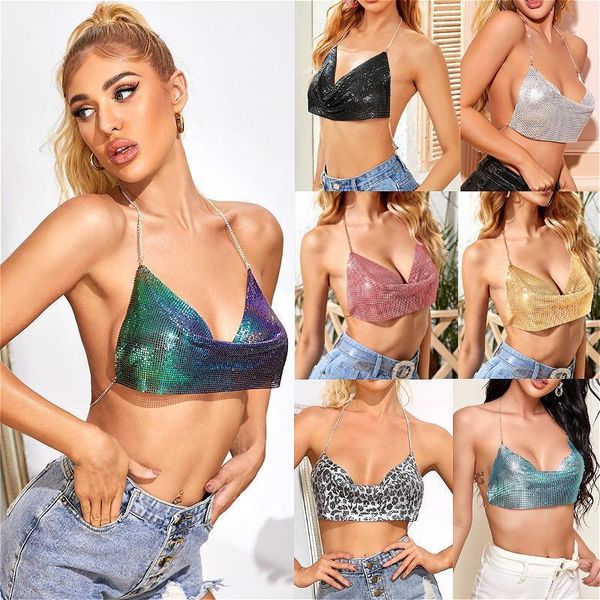 summer wrap chest womens tanks crop vest sequin v neck chain sling lace up tank club tube shirts, White
summer wrap chest womens tanks crop vest sequin v neck chain sling lace up tank club tube shirts, White