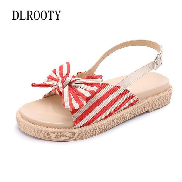 women sandals flats shoes summer fashion butterfly-knot stripe buckle strap platform peep toe breathable casual female plus size, Black
women sandals flats shoes summer fashion butterfly-knot stripe buckle strap platform peep toe breathable casual female plus size, Black