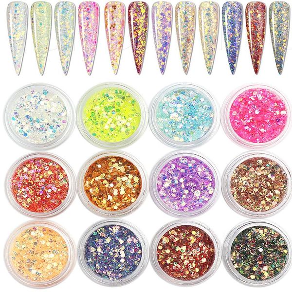nail glitter acrylic art powder flakes sequins neon pigment crystal polish manicure decor accessory 340, Silver;gold
nail glitter acrylic art powder flakes sequins neon pigment crystal polish manicure decor accessory 340, Silver;gold