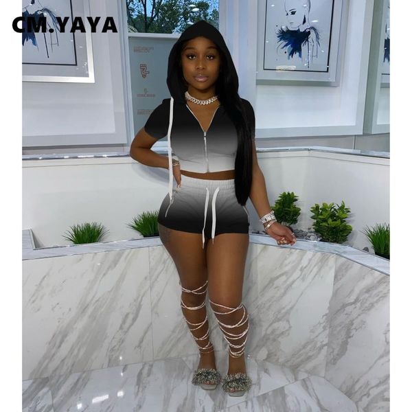 women's tracksuits cm.yaya gradient sport set hooded and shorts matching two piece outfits active tracksuit sweatsuit, Gray
women's tracksuits cm.yaya gradient sport set hooded and shorts matching two piece outfits active tracksuit sweatsuit, Gray