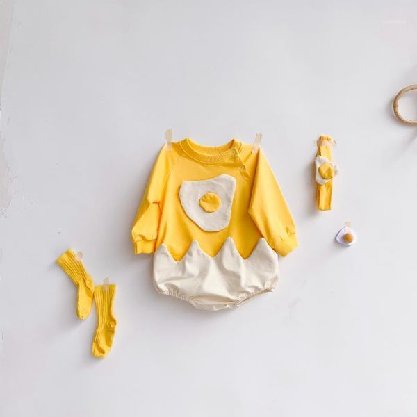 spring born baby girls long sleeve embroider rompers + hair band clothes cartoon egg autumn toddler jumpsuits, Blue
spring born baby girls long sleeve embroider rompers + hair band clothes cartoon egg autumn toddler jumpsuits, Blue