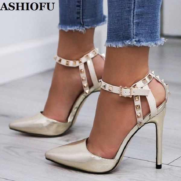 dress shoes ashiofu ladies high heel pumps rivets spikes office&career buckle strap evening fashion court, Black
dress shoes ashiofu ladies high heel pumps rivets spikes office&career buckle strap evening fashion court, Black
