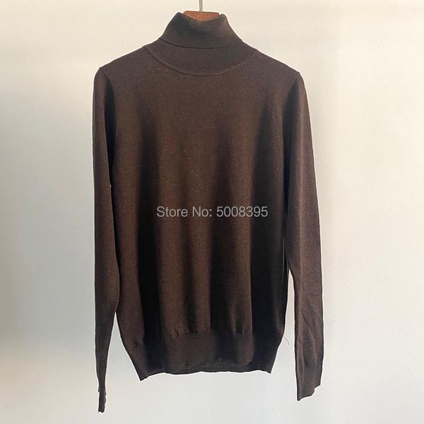 woman merino turtleneck dark brown melange wool knits sweater long sleeves fashion jumper 2021 women's sweaters, White;black
woman merino turtleneck dark brown melange wool knits sweater long sleeves fashion jumper 2021 women's sweaters, White;black