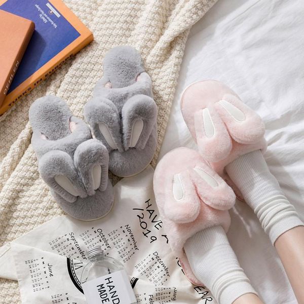 lady's hairy warm slippers anti-slip ears plush shoes couple lovely home furry female sandals winter women, Black
lady's hairy warm slippers anti-slip ears plush shoes couple lovely home furry female sandals winter women, Black