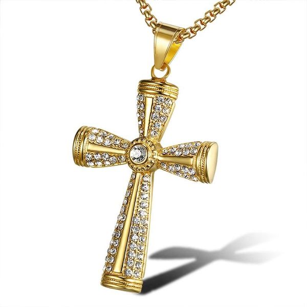 pendant necklaces cubic zirconia cylindrical cross pendants for men gold color stainless steel bling iced out hip hop rapper jewelry, Silver
pendant necklaces cubic zirconia cylindrical cross pendants for men gold color stainless steel bling iced out hip hop rapper jewelry, Silver