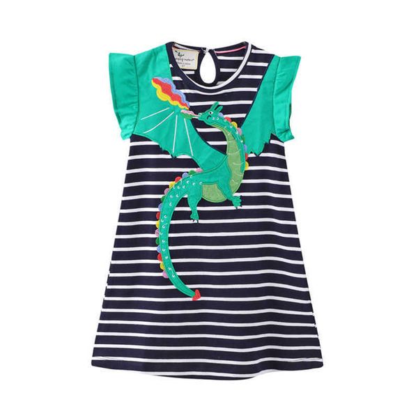 jumping meters summer princess girls dresses flying dragon applique cute children's clothes sleeveless stripe dress 210529, Red;yellow
jumping meters summer princess girls dresses flying dragon applique cute children's clothes sleeveless stripe dress 210529, Red;yellow