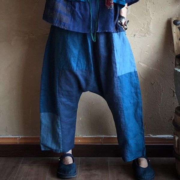 patchwork autumn spring linen elastic waist loose retro long pants casual women plus size cross-pants women's & capris, Black;white
patchwork autumn spring linen elastic waist loose retro long pants casual women plus size cross-pants women's & capris, Black;white