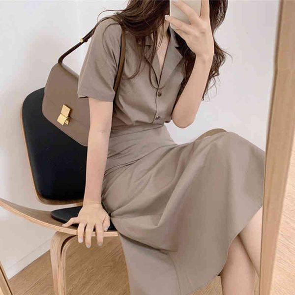 elegant temperament single breasted lapel short sleeve blouse women + slim high waist split skirt ol fashion sets minimalism 210429, White
elegant temperament single breasted lapel short sleeve blouse women + slim high waist split skirt ol fashion sets minimalism 210429, White