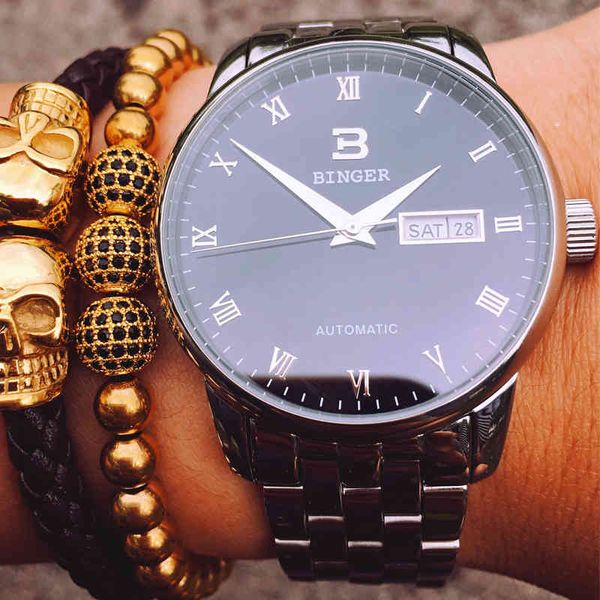 binger gentlemen watches luxury fire lighting saffier waterproof automatic mechanical relogio masculino 2019, Slivery;brown
binger gentlemen watches luxury fire lighting saffier waterproof automatic mechanical relogio masculino 2019, Slivery;brown
