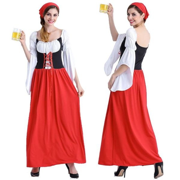 casual dresses helisopus oktoberfest style long dress high waist flared sleeve tie design beer girl costume waiter role playing, Black;gray
casual dresses helisopus oktoberfest style long dress high waist flared sleeve tie design beer girl costume waiter role playing, Black;gray