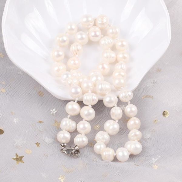chains 8-9mm 46cm natural freshwater rice pearl beads chokers necklace jewelry for women 2021 gift fashion, Silver
chains 8-9mm 46cm natural freshwater rice pearl beads chokers necklace jewelry for women 2021 gift fashion, Silver