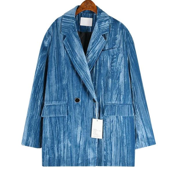 women's suits & blazers blue velour big size casual for women elegant lapel long sleeve loose fit and jackets blazer clothing, White;black
women's suits & blazers blue velour big size casual for women elegant lapel long sleeve loose fit and jackets blazer clothing, White;black