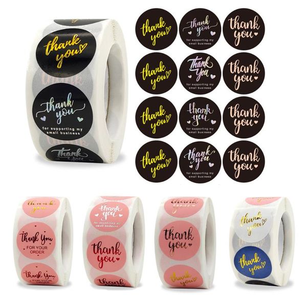 gift wrap 500pcs/roll foil thank you stickers scrapbooking paper label 1'' wedding envelope seals handmade stationery sticker
gift wrap 500pcs/roll foil thank you stickers scrapbooking paper label 1'' wedding envelope seals handmade stationery sticker