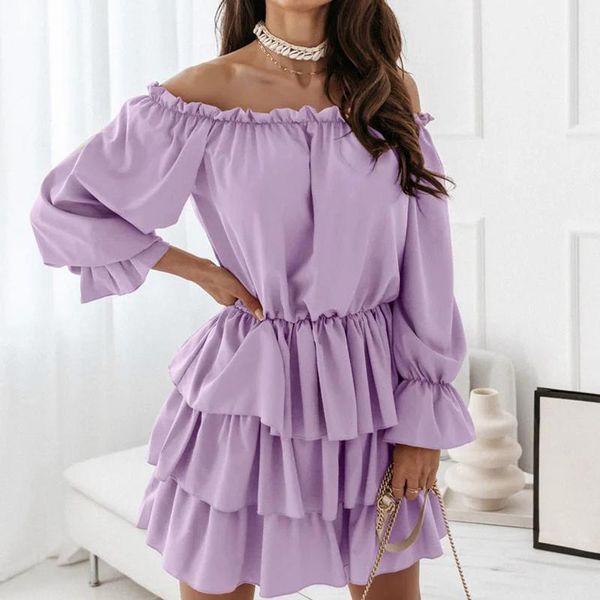 casual dresses 2021 wrinkled mini beach boho outwear women autumn ruffles dress long sleeve a-line clubwear slash neck g3031, Black;gray
casual dresses 2021 wrinkled mini beach boho outwear women autumn ruffles dress long sleeve a-line clubwear slash neck g3031, Black;gray