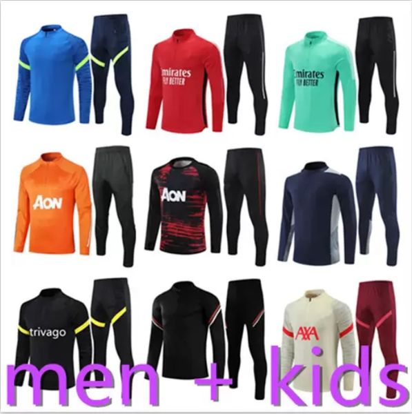 men + kids soccer jerseys football training suits tracksuit kit survetement foot chandal futbol designers tracksuits jogging hombre ninos s, Black 
men + kids soccer jerseys football training suits tracksuit kit survetement foot chandal futbol designers tracksuits jogging hombre ninos s, Black