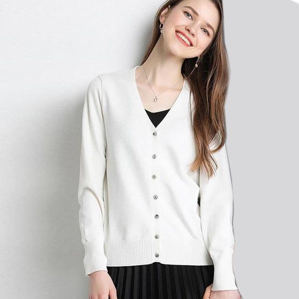 women's knits & tees women sweater cardigans 2021 vintage long sleeve pockets cashmere casual jacket chic korean fashion sueters de muj, White
women's knits & tees women sweater cardigans 2021 vintage long sleeve pockets cashmere casual jacket chic korean fashion sueters de muj, White