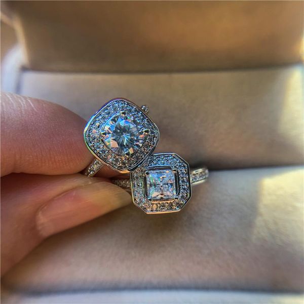 wedding rings luxury female white crystal stone ring classic silver color engagement vintage zircon square round for women, Slivery;golden
wedding rings luxury female white crystal stone ring classic silver color engagement vintage zircon square round for women, Slivery;golden