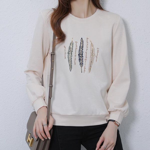 women's hoodies & sweatshirts fashion embroidered 2021 spring autumn female casual sweatshirt, Black
women's hoodies & sweatshirts fashion embroidered 2021 spring autumn female casual sweatshirt, Black