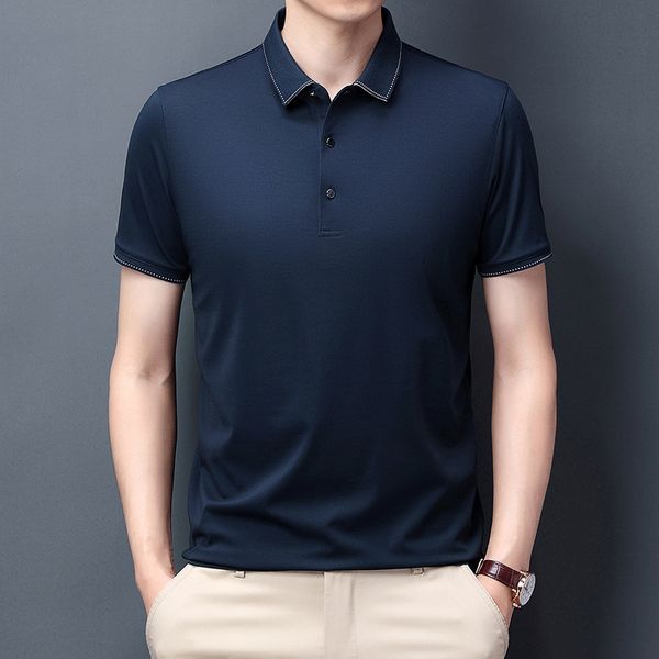 men's t shirts middle-aged short sleeve summer business leisure loose ice thin bottomed, White;black
men's t shirts middle-aged short sleeve summer business leisure loose ice thin bottomed, White;black